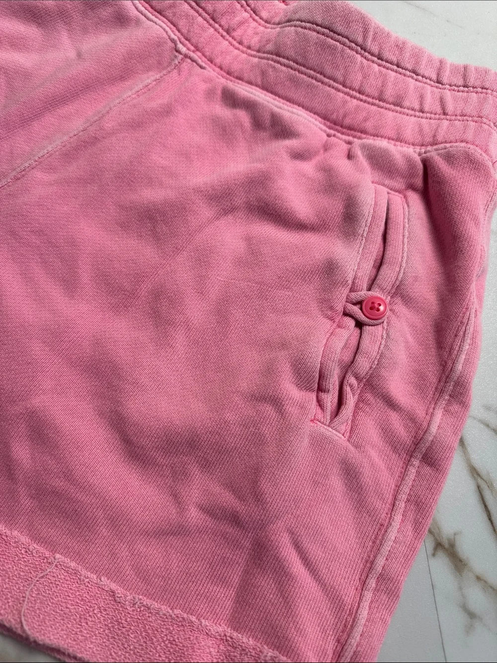 Aerie Sz XS Pull On Shorts Pink Loungewear Comfy Bright Dorm Ready